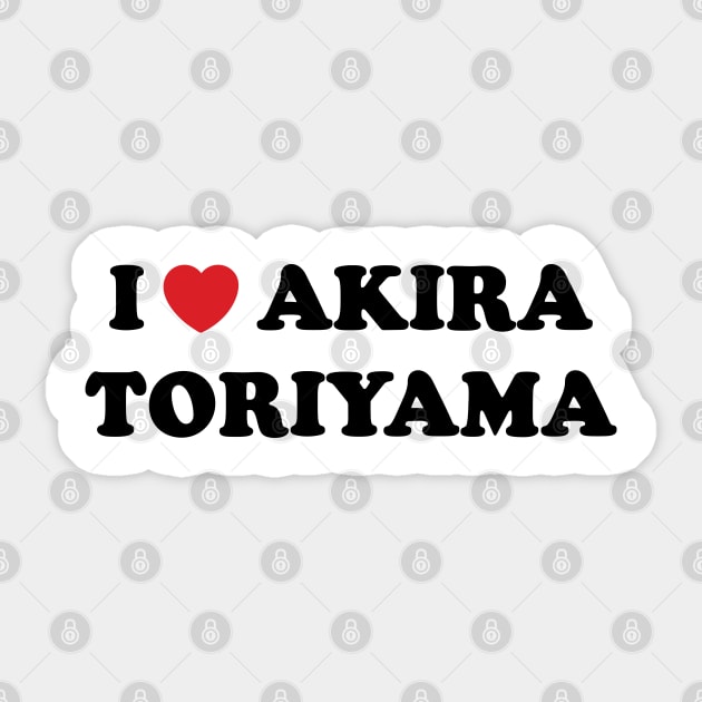 I Heart Akira Toriyama v2 Sticker by Emma